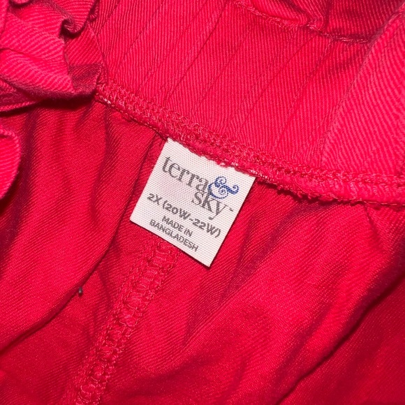terra & sky red shorts size 2X - Picture 5 of 6